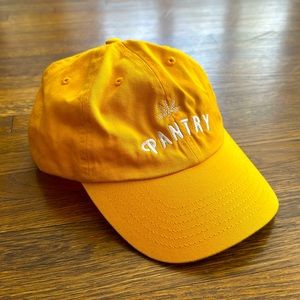 Men’s Yellow Logo Cotton Baseball Cap